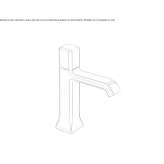 Single-lever countertop washbasin tap Valseca
