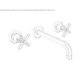 3-hole wall-mounted washbasin tap Horodnia