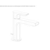 Single-lever countertop washbasin tap Ardud