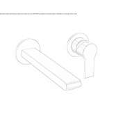 Single-lever wall-mounted washbasin faucet Ardud