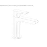 Single-lever countertop washbasin tap Ardud