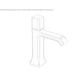 Single-lever countertop washbasin tap Valseca