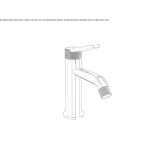 Single-lever countertop washbasin tap Itatuba