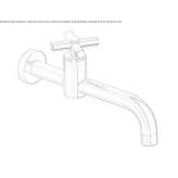 Single-lever wall-mounted washbasin faucet Horodnia