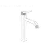Single-lever countertop washbasin tap Itatuba