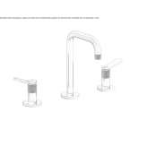 Countertop washbasin tap without waste Itatuba