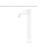 Wysoka jednouchwytowa bateria umywalkowa Buynichy