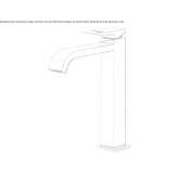 Single-lever countertop washbasin tap Colima