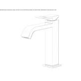 Single-lever countertop washbasin tap Colima