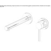 Single-lever wall-mounted washbasin tap Palizzi