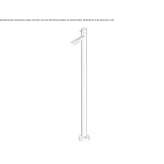 Single-lever freestanding washbasin tap Palizzi