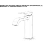 Single-lever countertop washbasin tap Colima