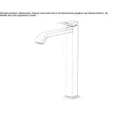Single-lever countertop washbasin tap Colima