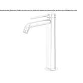 Single-lever countertop washbasin tap Buynichy
