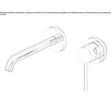 Single-lever wall-mounted washbasin faucet Buynichy