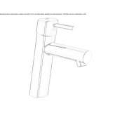 Countertop washbasin tap with temperature limiter Budingen
