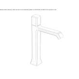 Single-lever countertop washbasin tap Valseca