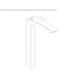 Countertop washbasin tap Mocoa