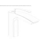 Single-lever countertop washbasin tap Mocoa