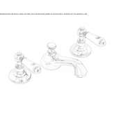 3-hole countertop washbasin tap Belin