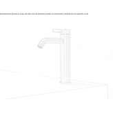 Tall washbasin tap made of stainless steel Plopis
