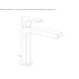 Single-lever countertop washbasin tap Ardud