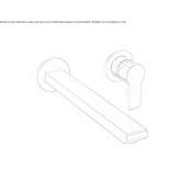 Single-lever wall-mounted washbasin faucet Ardud
