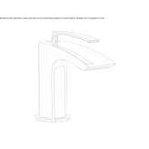 Single-lever countertop washbasin tap Mocoa