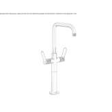 Tall countertop washbasin tap Itatuba