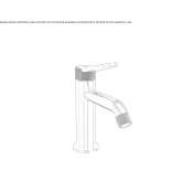 Single-lever countertop washbasin tap Itatuba