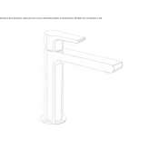 Single-lever countertop washbasin tap Ardud