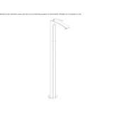 Washbasin tap standing on the floor Mocoa