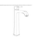 Single-lever countertop washbasin tap Tuckahoe