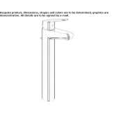 Single-lever countertop washbasin tap with flow limiter Quinlan