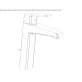 Single-lever countertop washbasin tap with flow limiter Quinlan