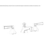 3-hole washbasin tap with individual rosettes Plaus