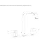 Washbasin tap with individual rosettes Forney