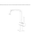 Tall single-lever washbasin tap Forney