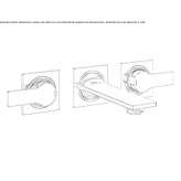 3-hole wall-mounted washbasin tap with flow limiter Losice