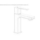 Bateria umywalkowa nablatowa jednouchwytowa Selby