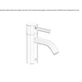 Single-lever washbasin tap Usseglio