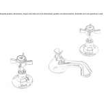 3-hole countertop washbasin tap Nerviano