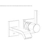 Single-lever wall-mounted washbasin faucet Forney