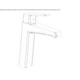 Countertop washbasin tap with flow limiter Quinlan