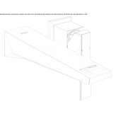 Single-lever wall-mounted washbasin faucet Galgau