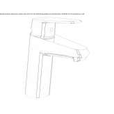 Single-lever countertop washbasin tap with temperature limiter Quinlan