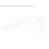 2-hole wall-mounted washbasin tap Charly