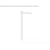 Hydroprogressive washbasin tap made of stainless steel Gualaco