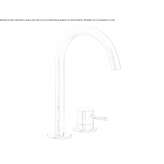 Two-hole countertop washbasin tap Corfu
