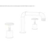 3-hole washbasin tap without stopper Balli